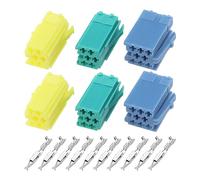 EMSea Juego de 2 conectores ISO para radio de coche con pines para cambiador de CD, kit de reparación de conectores auxiliares DAB Mini ISO