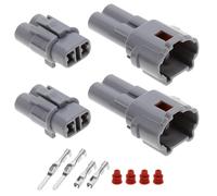 EMSea Juego de 2 Juegos de Conectores de Motocicleta de 2 Pines compatibles con Sumitomo MT090 Compatible con Yamaha Compatible con Triumph, Enchufe de Conector automotriz Impermeable