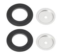 EMSea Juego de 2 Juntas de Goma Y Tapa Redonda de Acero Inoxidable para Coladores de 3,5 Pulgadas Y Tapón de Fregadero de Cocina (32 X 55 Mm)