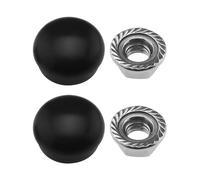 EMSea - Juego de 2 tapas para tuerca (brazo limpiaparabrisas delantero, kit de tapas para tornillos, 1J0955205A/133955435/955203005, repuesto compatible con VW Transporter T4 T5 T6)