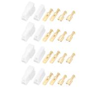 EMSea Juego de 4 conectores eléctricos universales de 2 pines para sectores automotrices e industriales, incluidos enchufes y enchufes