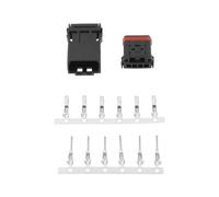 EMSea Juego de 5 Conectores Macho Y Hembra de 4 Pines para Motocicleta Y Coche Conector Macho Y Hembra de 4 Cables para Manillar MX19004S51 MX19004P51 Compatible con H-Arley Davidson