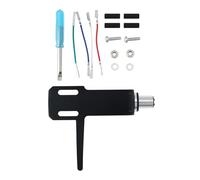 EMSea Juego de Soportes para Cabezal de Tocadiscos de 8 Mm Aptos para Varios Fonos LP Color Negro