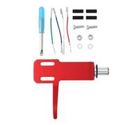 EMSea Juego de soportes para tocadiscos de 8 mm, apto para varios LP Phono, color rojo