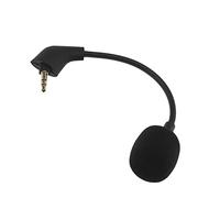 EMSea Micrófono de Repuesto de 3,5 mm 16 cm Reducción de Ruido Desmontable Compatible con Kingston Hyper X Cloud II Cloud X Cloud Pro Silver Gaming Headset Negro