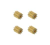 EMSea Motor de cobre piñón engranaje 9 dientes 1.5mm diámetro agujero 0.4 módulo para avión dron DIY juguete modelo piezas de repuesto 4 unids