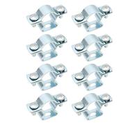 EMSea Paquete de 8 Abrazaderas de Tubo de Acero Galvanizado Abrazadera de Espaciado de Tubo M20 Adecuada para Tubos de 19 A 23mm de Diámetro Soporte Resistente para Plomería HVAC Y Construcción
