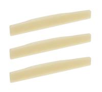 EMSea Sillín de puente de hueso de búfalo sin blanquear compatible con guitarras acústicas de 6 cuerdas estilo Martin, 73,66 x 2,73 x 10,16 mm