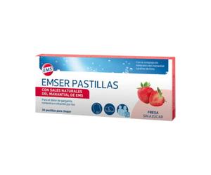 Emser Pastillas Para La Garganta Sabor Fresa 30 unidades