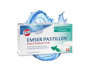 EMSER Pastillen Halstabletten mit Menthol zuckerfrei, 30 pzas Tabletas
