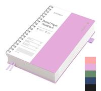 EMSHOI Cuaderno B5 Punteado, Bullet Dot Journal, Cuaderno en Espiral 300 Páginas/150 Hojas, Papel Grueso de 100 g/m², Tapa Dura de PVC, para Mujeres, Hombres, Oficina, Escuela, Escritura, 19 x 25 cm
