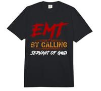 EMT Llamando al Siervo de Dios Responder Médico Comfort Colors Adult Heavyweight T-Shirt
