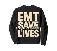 EMT Save Lives Ambulancia Heartbeat Semana EMS Sudadera