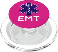 EMT Uniforme Técnico Médico de Emergencia Estrella de la Vida el PopSockets PopGrip para MagSafe
