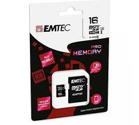 Emtec 16GB microSDHC Pro Memoria Flash 16GB Clase 10 UHS-I - Memorias Flash (16 GB, MicroSDHC, Clase 10, UHS-I, 90 MB/s, Negro)
