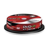 Emtec 360514NEW - Pack de 10 DVD-R en Blanco, 4.7 GB