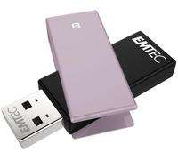 Emtec C350 Brick 2.0 unidad flash USB 8 GB USB tipo A Negro, Púrpura - Memoria USB (8 GB, USB tipo A, 2.0, 15 MB/s, Girar, Negro, Púrpura)