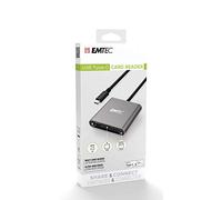 Emtec ECCAREADT610C - Lector de Tarjetas de Memoria (Serie T610C, C, C, USB-C y USB-C a C)