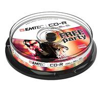 EMTEC ECOC801052CB - Pack de 10 CD-R vírgenes, 700 MB