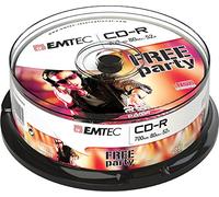 Emtec ECOC802552CB - Pack de 25 CD-R 52x, 700 MB (Caja para Pastel)