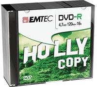 EMTEC ECOVR471016SL - Pack de 10 DVD-R vírgenes, 4.7 GB