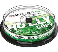 EMTEC ECOVRW47104CB - Pack de 10 DVD-RW vírgenes, 4.7 GB
