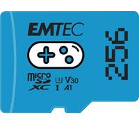 Emtec - Gaming - ECMSDM256GXCU3G - Tarjeta MicroSD de 256 GB - Velocidad de Escritura 95 MB/s - Velocidad de Lectura 100 MB/s - Azul