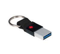 EMTEC - Memoria USB 3.2 Nano Ring T100, Capacidad de 128 GB, 128 GB - Compatibilidad Universal USB 3.0 - ECMMD128GT103 - Diseño Exclusivo con Anillo Llavero - Ultra Fino, sin Tapa
