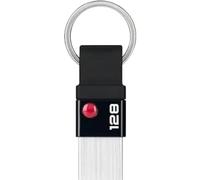 EMTEC - Memoria USB 3.2 Nano Ring T100, Capacidad de 128 GB, 128 GB - Compatibilidad Universal USB 3.0 - ECMMD128GT103 - Diseño Exclusivo con Anillo Llavero - Ultra Fino, sin Tapa