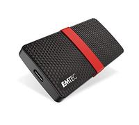 Emtec SSD portátil X200 256 GB USB Tipo C 3.2 Gen 1 (3.1 Gen 1) 450 MB/s Negro y rojo