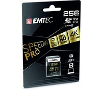 Emtec SPEEDIN Clase 10 UHS-1 U3 V30 - Tarjeta de Memoria SD (256 GB)