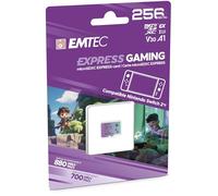 EMTEC, Tarjeta MicroSDXC 256GB UHS-I U3 V30 A1 Express Gaming, Compatible con Nintendo Switch 2, Alta Velocidad hasta 880Mbps, Almacenamiento extendido, Ideal para Juegos y Aplicaciones, fiable y