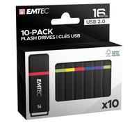 Emtec k100 unidad flash usb 16 gb usb tipo a 2.0 negro, multicolor