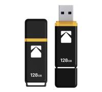 Emtec Memoria USB K100 128 GB USB 3.0 (Type-A) Negro/Amarillo con tapa