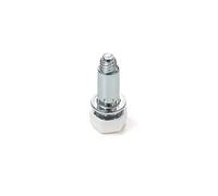 Emuca 2020015 Pie nivelador para mueble con tuerca, rosca M6x20mm, Lote de 20 piezas