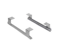Emuca 3026025 Juego de guías con rodamientos de rodillos para cajón/bandeja porta-teclado, Gris
