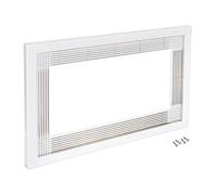 EMUCA 8061515 Marco para encastrar microondas en mueble de 60cm en plástico blanco, 6