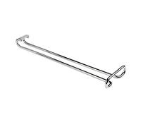 Emuca 8929611 - Soporte porta-copas suspendido para armario/estantería (largo 41 cm, acero cromado)