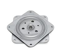 Emuca - Base giratoria/Plataforma Rotatoria de 360° para Mueble/Pantalla TV/Monitor de Acero cincado