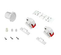 Emuca - Cerraduras magnéticas de Seguridad para niños/bebés para armarios/cajones/Puertas + 1 Llave, Blanco