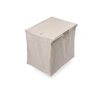 Emuca - Cesto de ropa para armarios y vestidores Quartz, 418x320x400mm, Acero y Tela, Titanio