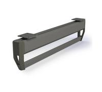 EMUCA - Colgador con barra extraíble para armario Quartz, Plástico y Aluminio, Titanio