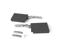 Emuca - Compás para puertas elevables Altius Lift, Fuerza 1840-5200 (high), Acero y plástico, Gris antracita