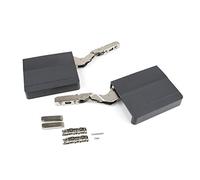 Emuca - Compás para puertas elevables, Amortiguador con fuerza 480-1.250, Acero y plástico, Gris antracita