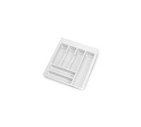 EMUCA - Cubertero para cajón de cocina Vertex/Concept 500, módulo 450 mm, Tablero: 16mm, Plástico, blanco