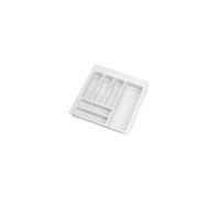 EMUCA - Cubertero para cajón de cocina Vertex/Concept 500, módulo 500 mm, Tablero: 16mm, Plástico, blanco