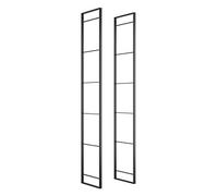 Emuca Estructura para estantería pared Estilo Industrial Altura 1790 mm Acero Pintado Negro