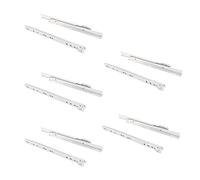 EMUCA - Guías correderas para cajones 250mm con extracción Parcial Color Blanco, Lote de 5 guías para cajones