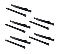 EMUCA - Guías correderas para cajones 300mm con extracción Parcial Color Negro, Lote de 5 guías para cajones