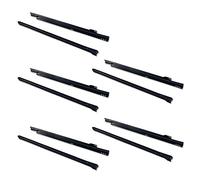 EMUCA - Guías correderas para cajones 550mm con extracción Parcial Color Negro, Lote de 5 guías para cajones